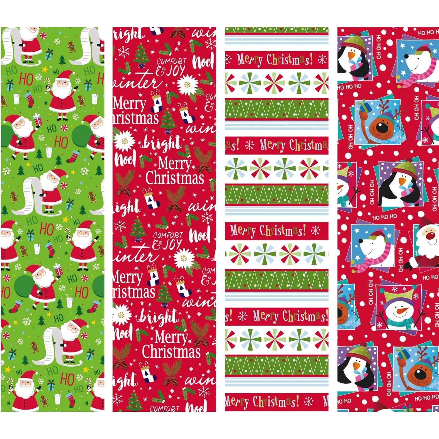 IG design - Papier cadeau Noël 300x100cm assorti