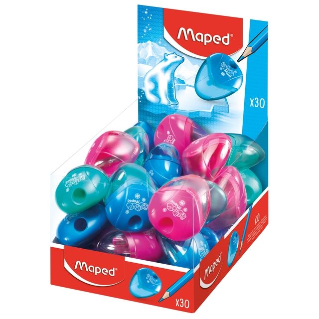 Maped - Puntenslijper Igloo 1gaats display á 30 stuks assorti