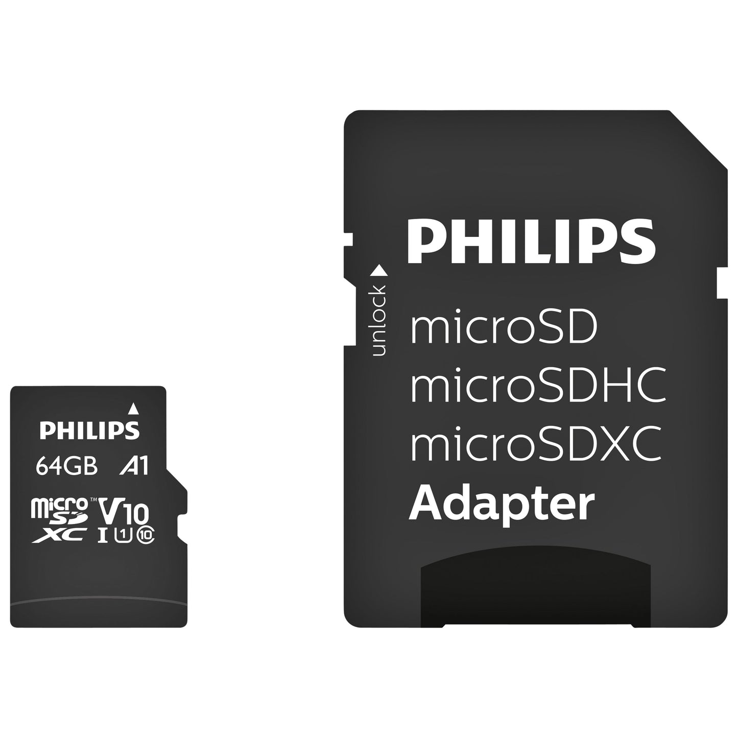 Philips - Speicherkarte Micro SDXC Klasse 10 UHS-I U1 64GB | 10 Stück