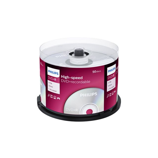 Philips - DVD+R 4,7 Go 16x SP 50 pièces