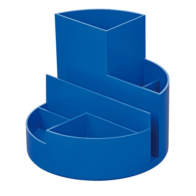 Maul - Pennenkoker roundbox recycled 6 vaks blauw