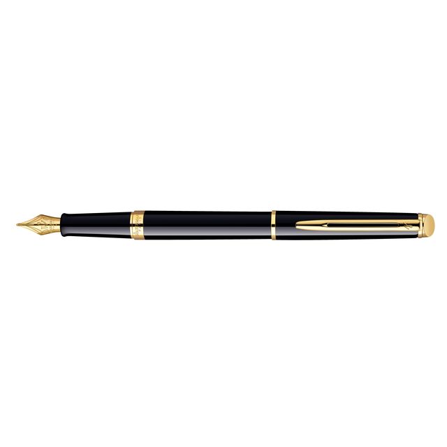 Waterman - Vulpen hemisp gt m lak zwart