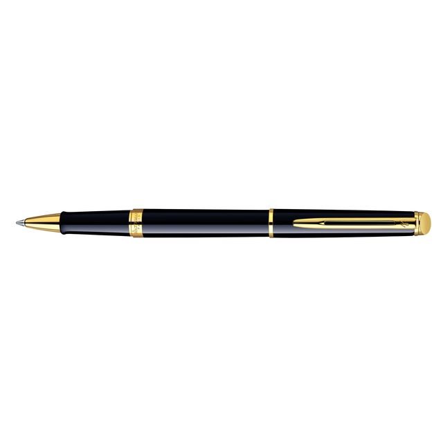Waterman - Stylo roller Hémisphère laque noire GT fine