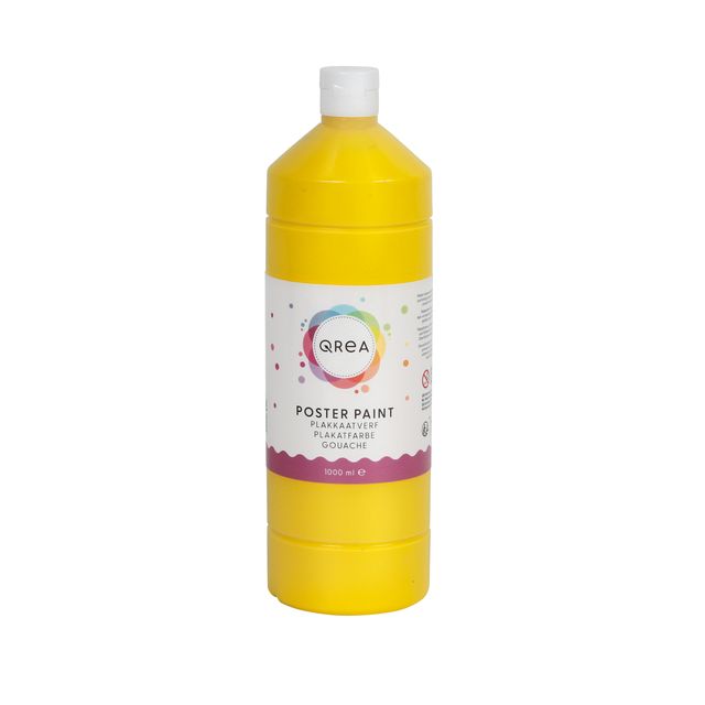 Qrea - Peinture pour affiche jaune 1000ml
