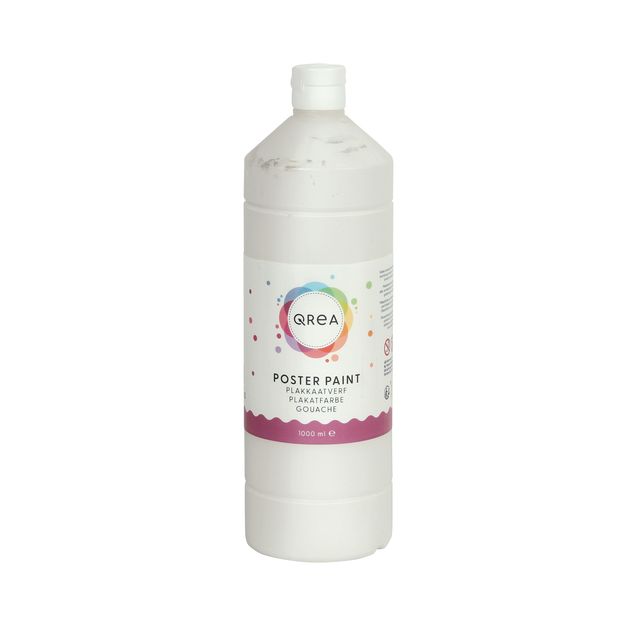 Qrea - Gouache blanche 1000ml | 6 pièces