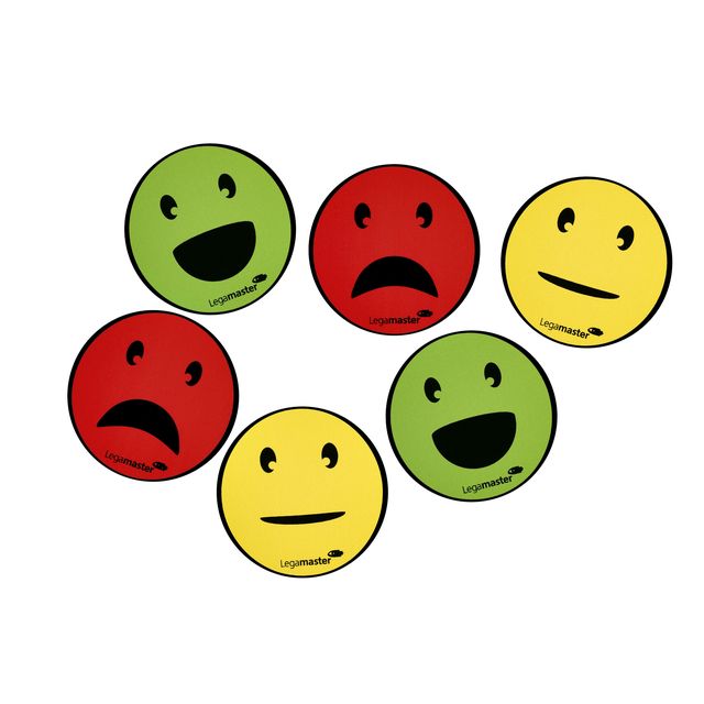 Legamaster - Magnet Emoticon 50mm sortiert 6 Stück