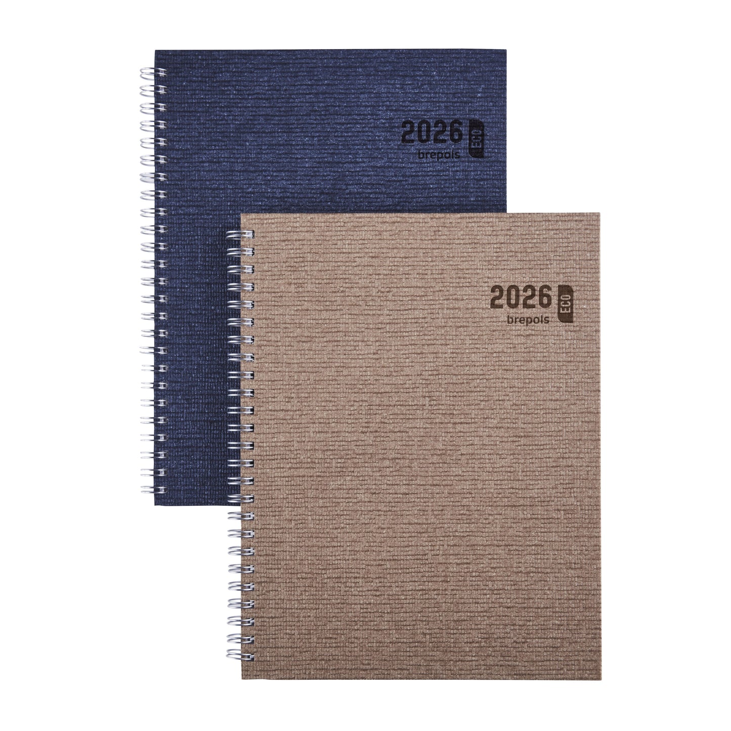 Brepols - Agenda 2026 Ecotiming Kazar 7 jours/2 pages spirale assorti