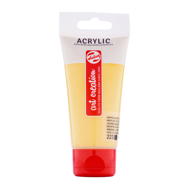 Talens Art Creation - Peinture acrylique Art Creation 223 jaune de Naples foncé tube de 75ml