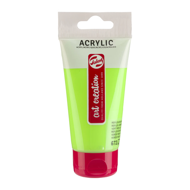 Talens Art Creation - Acrylverf tac 672 reflexgroen tube 75ml | 3 stuks