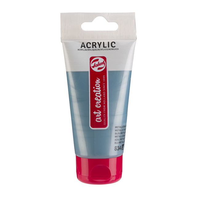 Talens Art Creation - Acrylverf tac 834 metallicblauw tube 75ml