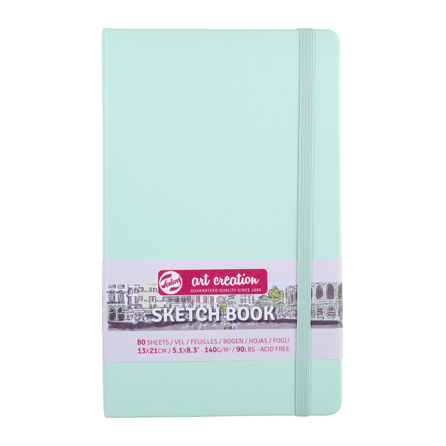 Talens Art Creation - Carnet de croquis Art Creation 80 feuilles blanches 140gr 130x210mm menthe fraîche