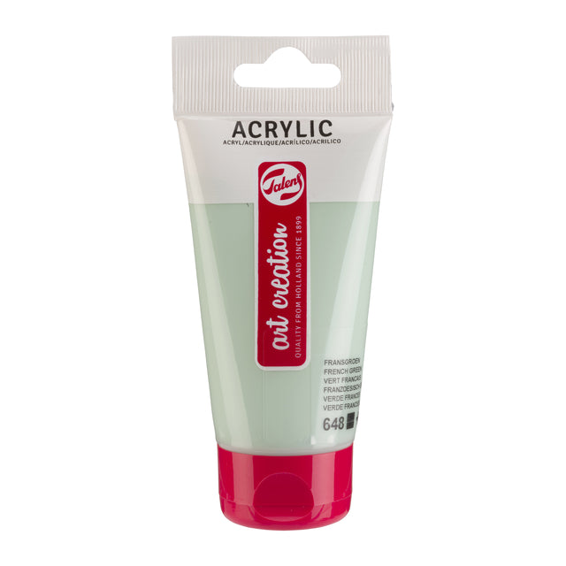 Talens Art Creation – Acrylfarbe Art Creation 648 Französischgrün, Tube mit 75 ml | 3 Stück