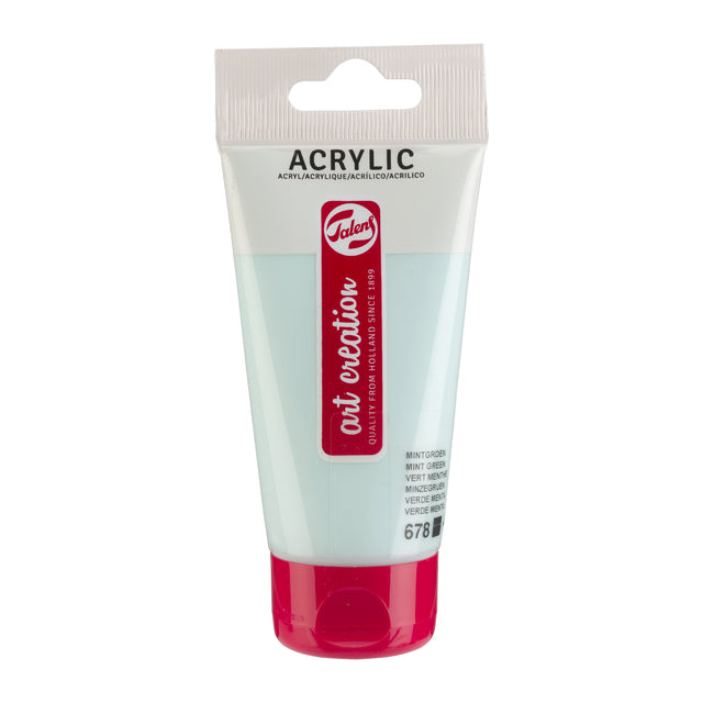 Talens Art Creation – Acrylfarbe Art Creation 678 Mintgrün, Tube mit 75 ml | 3 Stück