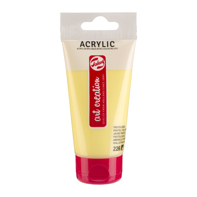 Talens Art Creation – Acrylfarbe Art Creation 226 pastellgelb, Tube mit 75 ml | 3 Stück
