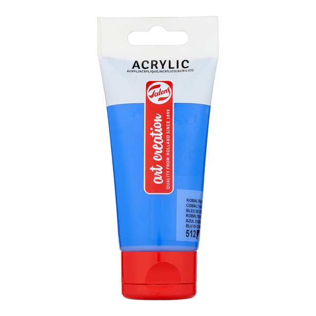 Talens Art Creation - Peinture acrylique Art Creation 512 bleu cobalt (outremer) tube de 75ml | 3 pièces