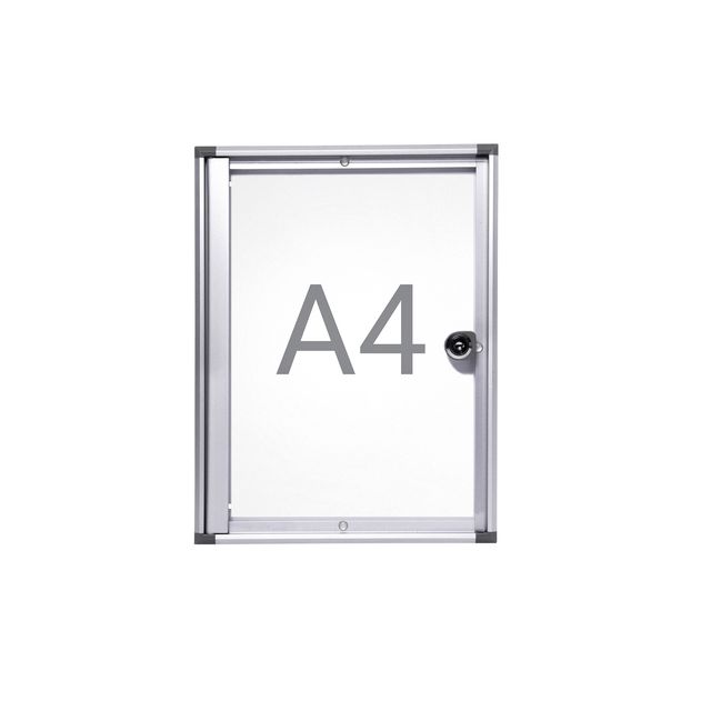 MAUL - Binnenvitrine wand extraslim whiteboard 1xA4 met slot