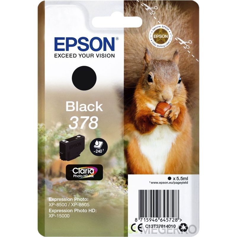 Epson - Inktcartridge 378 t3781 zwart