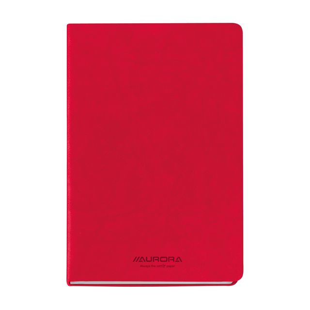 Aurora - Notizbuch Capri A5 192 Seiten liniert 80gr rot | 10 Stück