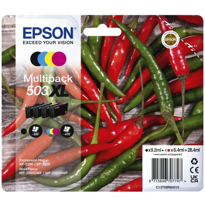 Epson - Cartouche d'encre 503xl t09r64 noire + 3 couleurs