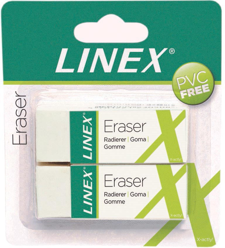 Linex - gum, wit, blister van 2 stuks