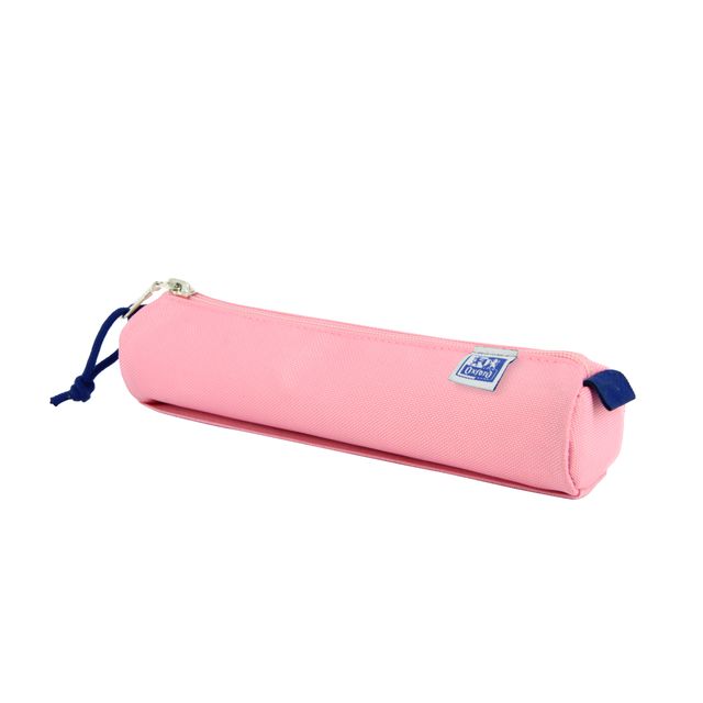 Oxford - Pennenetui rond roze | 5 stuks