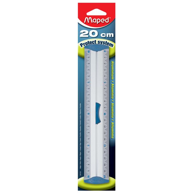 Maped - Liniaal met handgreep 20cm aluminium