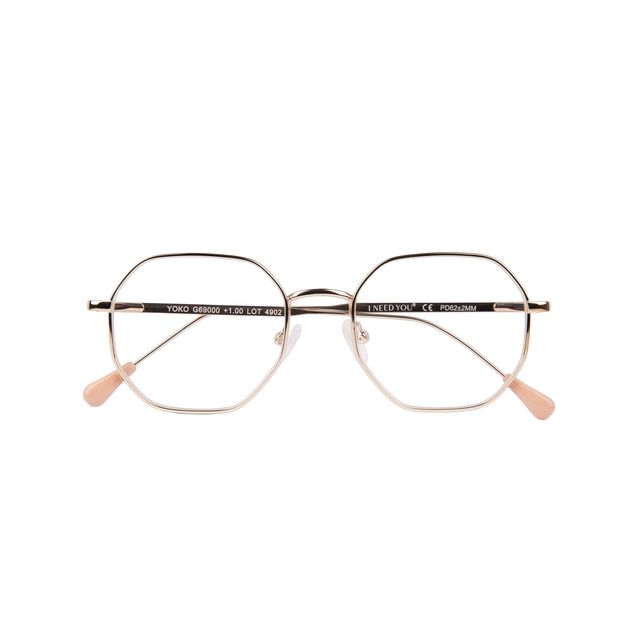 I Need You - Leesbril +2.00dpt yoko goud
