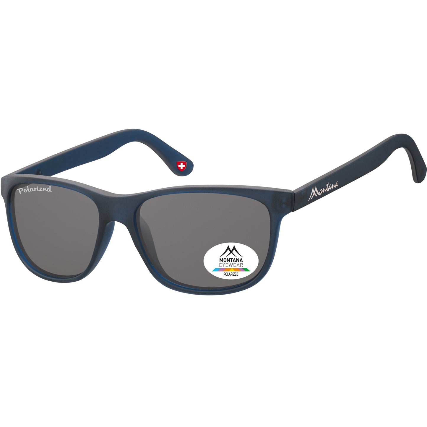 Montana – Sonnenbrille mit rauchpolarisiertem Glas mattblau