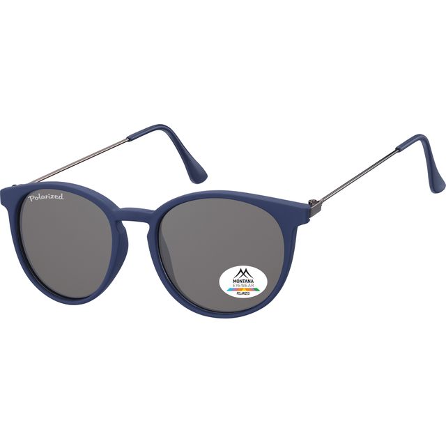 Montana - Zonnebril smoke polar rond glas mtl blauw