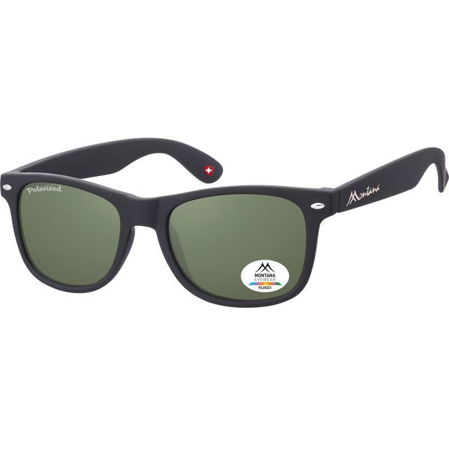 Montana – Sonnenbrille mit grünem G15 polarisiertem Schwarzglas