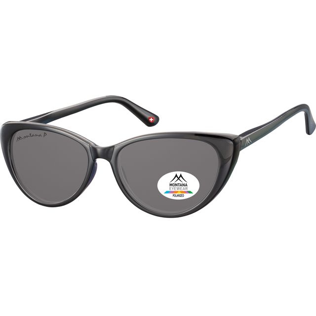 Montana – Sonnenbrille mit Rauchglas schwarz