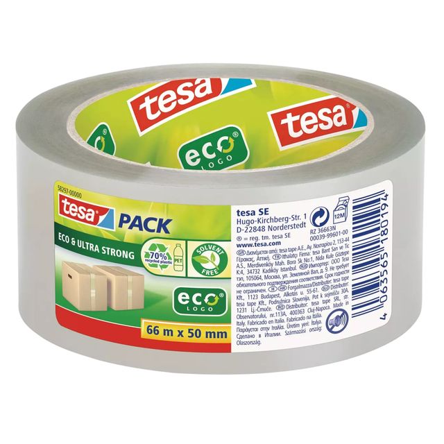 Tesa - Emballage 58297 Eco transparent Ultra résistant | 6 pièces