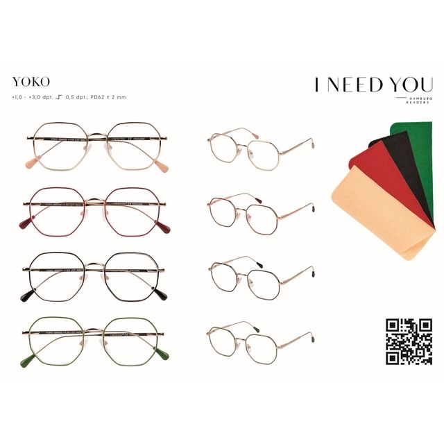 Quantore - Lesebrille Yoko sortierte Box mit 20 Brillen und Etuis