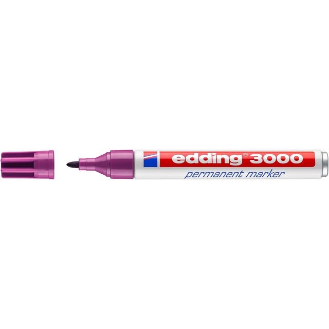 Edding - Filzstift 3000 rund 1,5-3mm rotviolett | 10 Stück