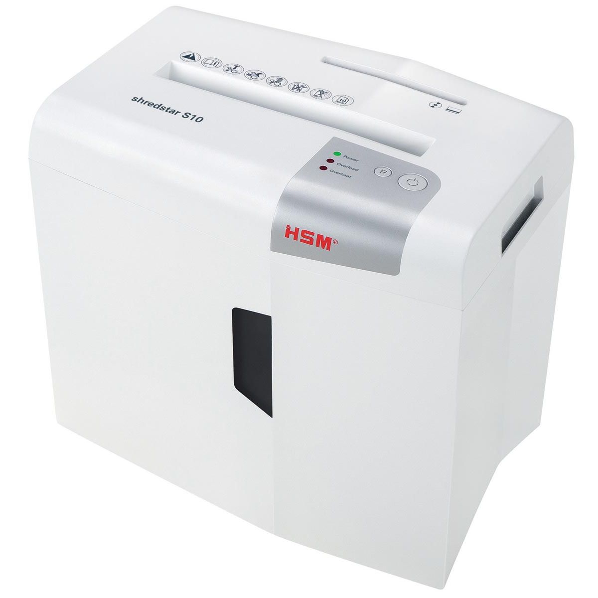 HSM - Destructeur de papier Shred S10, 6 mm