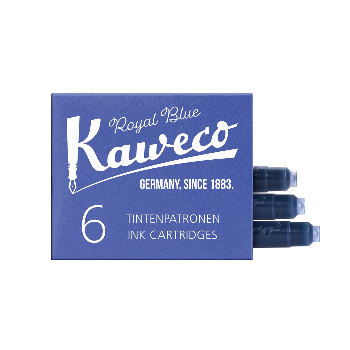 Kaweco - Cartouche d'encre bleu roi boite de 6 pièces