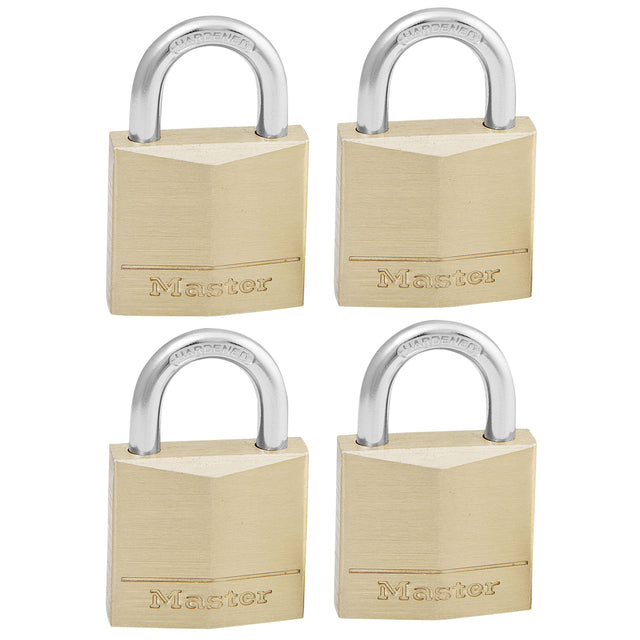 Master Lock - Hangslot masterlock 4 gelijksluitend messing 30mm