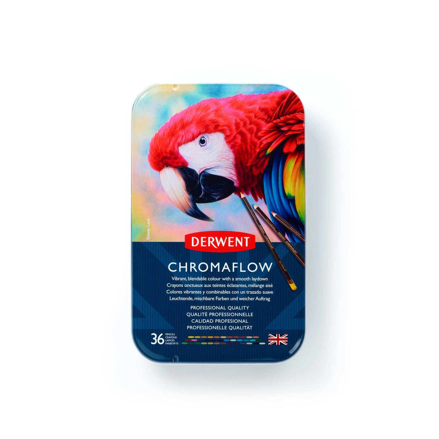Derwent - Crayons de couleur Chromaflow lot de 36 couleurs | 2 pièces