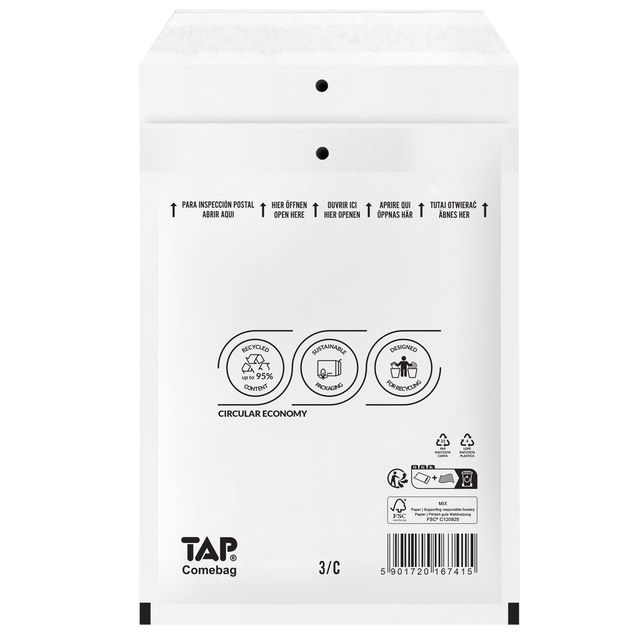 TAP - Envelop Comebag luchtkussen nr13 170x225mm 100 stuks