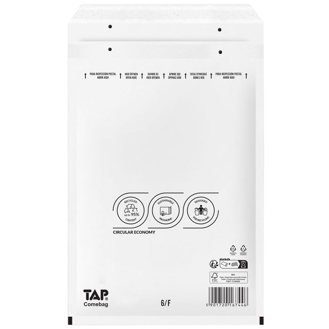 TAP - Envelop comebag luchtkussen 240x350mm 100st