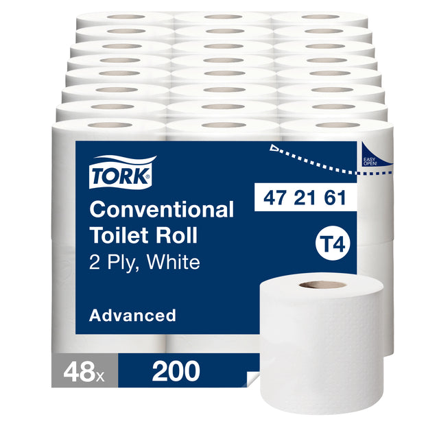 Tork - Toilettenpapier T4 Advanced 2-lagig 200 Blatt weiß 472161