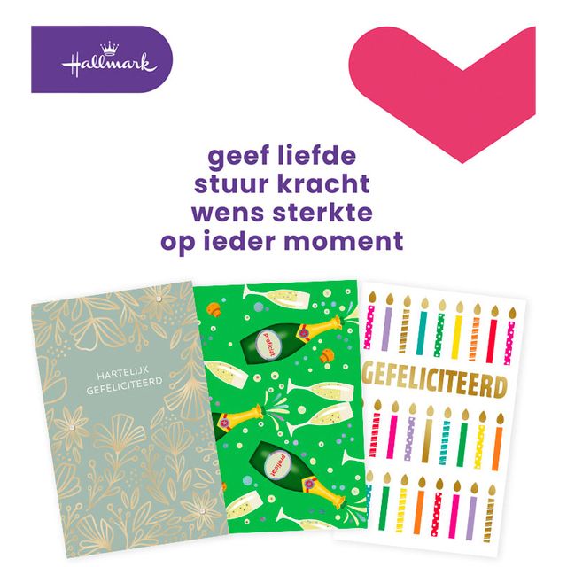 Hallmark – Grußkarten-Nachfüllset, Glückwünsche, 6 Karten