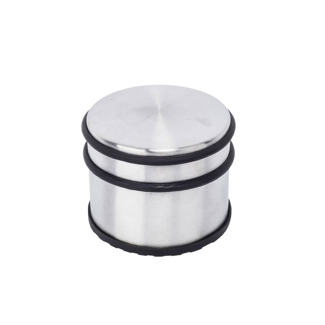 Brasq - Butée de porte avec anneaux en caoutchouc, acier inoxydable