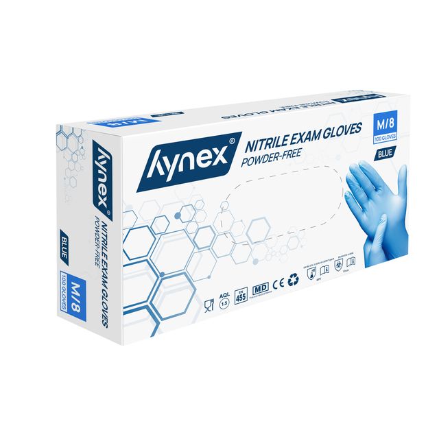 Hynex - Handschoen nitril m 100st blauw | 10 stuks