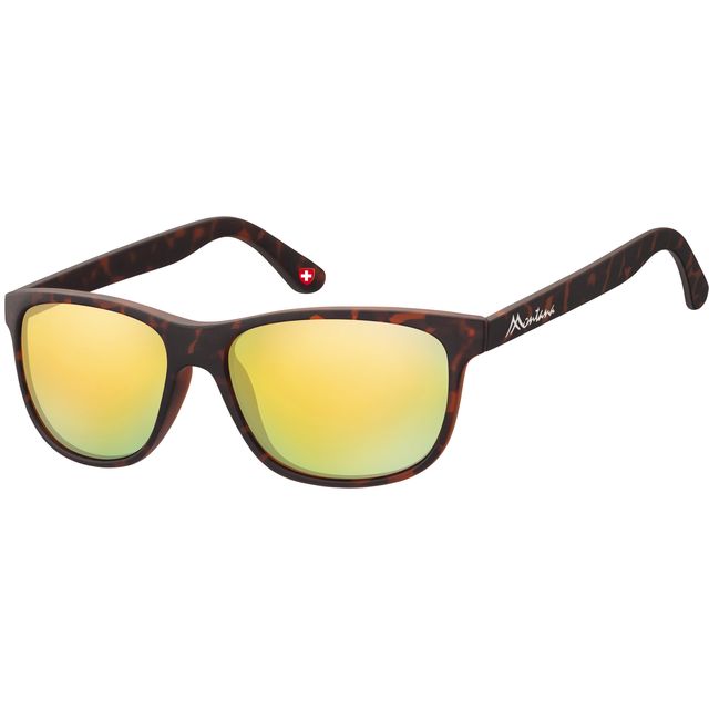 Montana - Lunettes de soleil avec verre tortue jaune mat