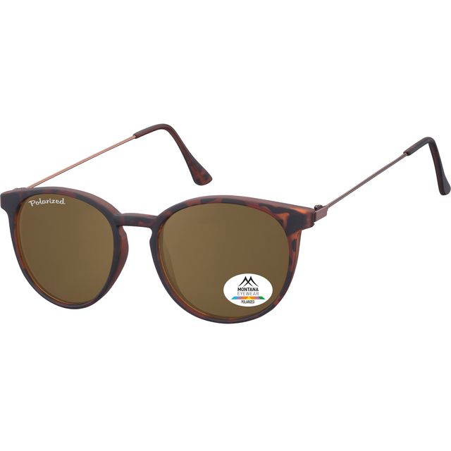 Montana – Sonnenbrille mit braunem Polarglas mtl schwarz