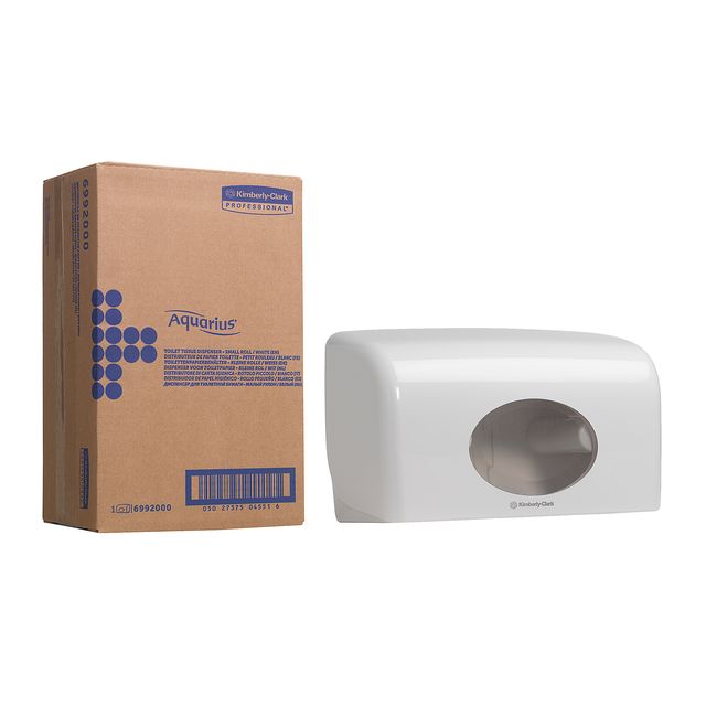 Aquarius KC - Distributeur de papier toilette Kimberly Clark Duo blanc