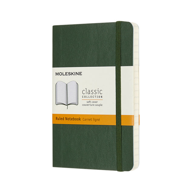 Moleskine – Notebook-Tasche 90 x 140 mm Linie Softcover Myrtengrün