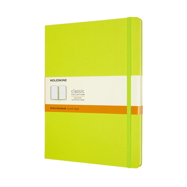 Moleskine - Carnet XL 190x250mm line couverture rigide vert citron