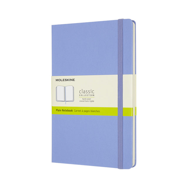 Moleskine - Notitieboek large 130x210mm blanco hard cover hydrangea blue